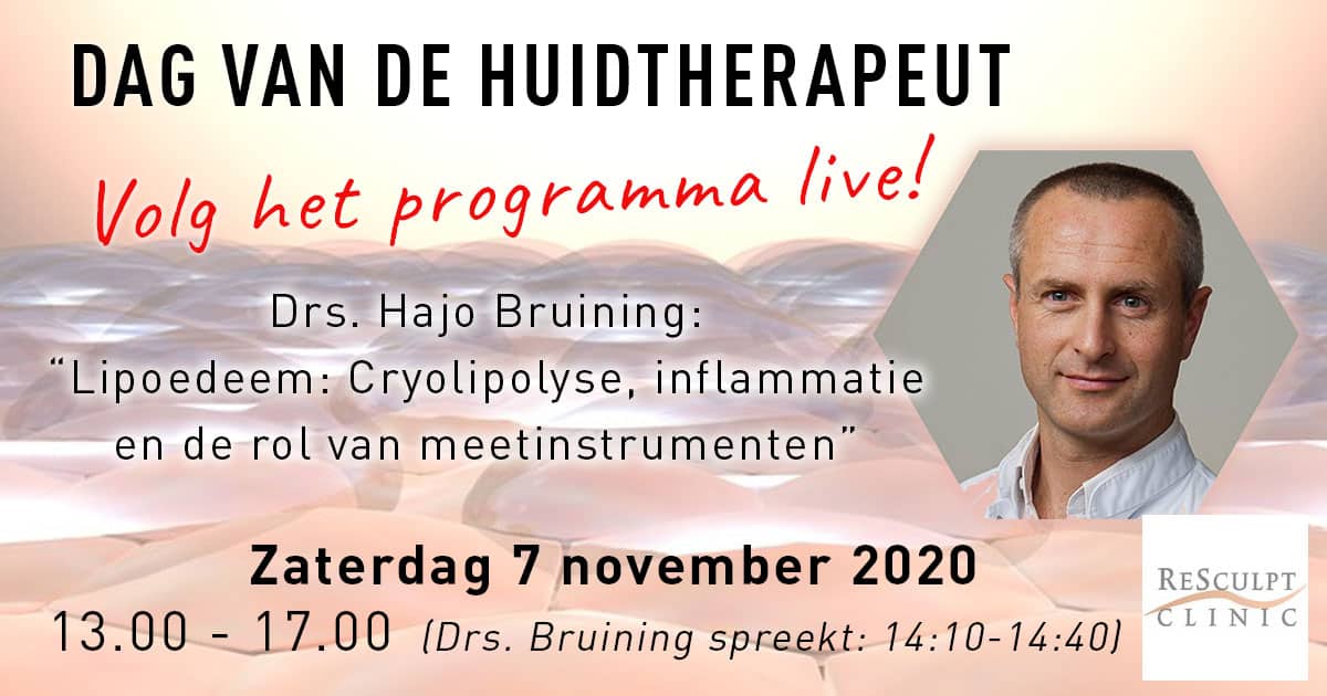 Dag van de huidtherapeut, resculpt clinic, hajo bruining